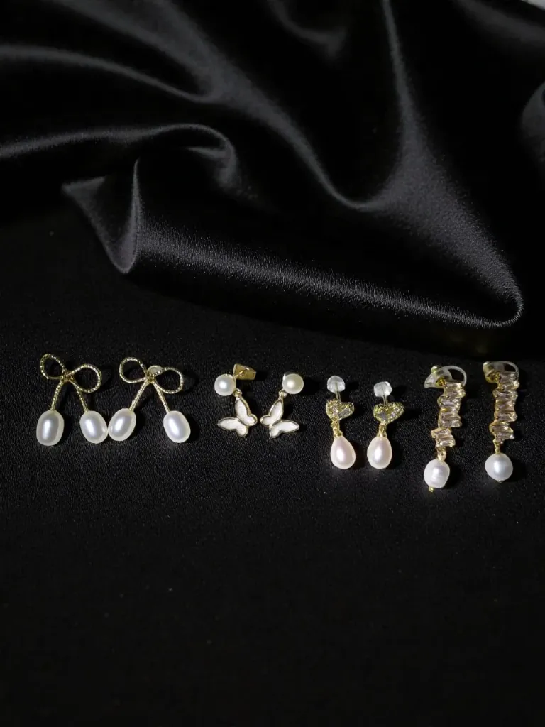 Mixed-Style Freshwater Pearl Earrings